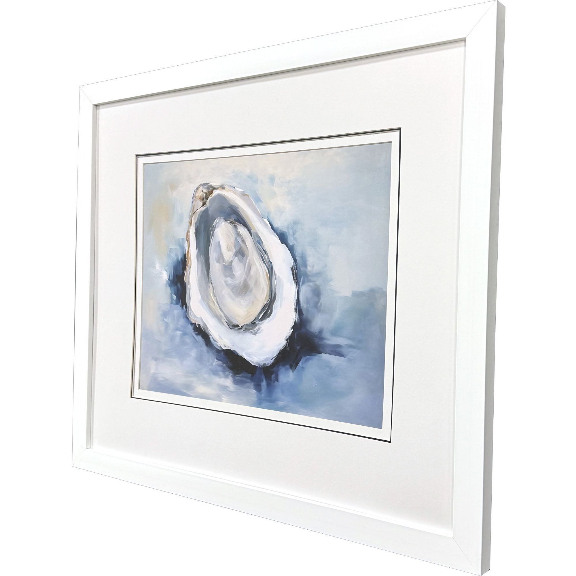 Mollusk Blue and White and Multi Framed Art, Propac