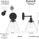 Barwell 1 Light 10 inch Coal Black Bath Vanity Light Wall Light