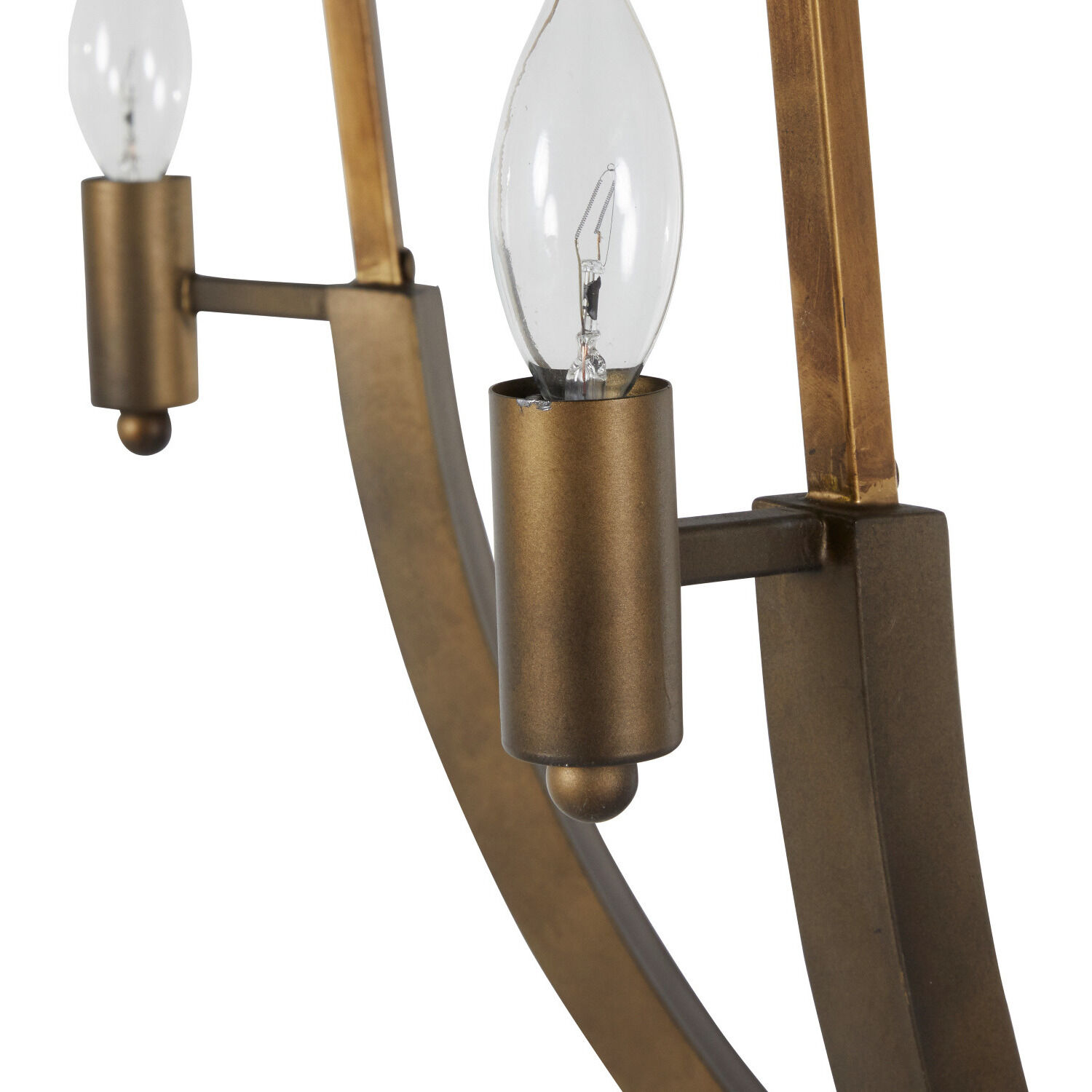 Skei 6 Light 36 inch Aged Brass / Clean Antique Gold Chandelier Ceiling Light