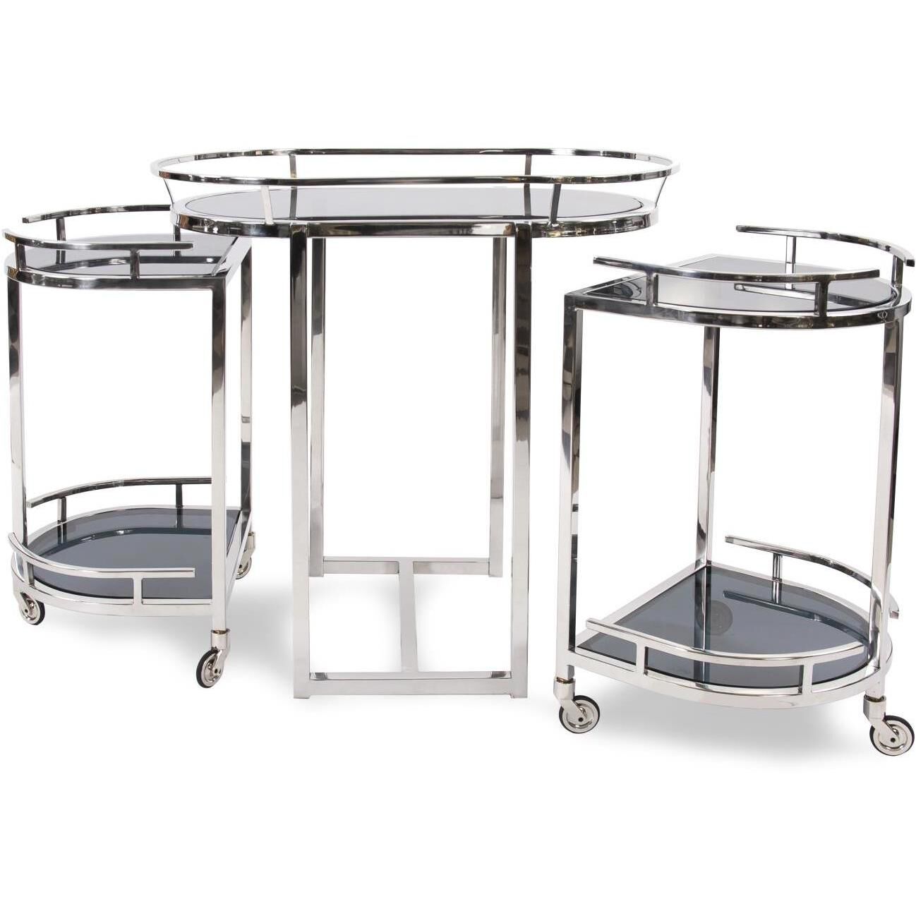 Carter Silver Bar Cart