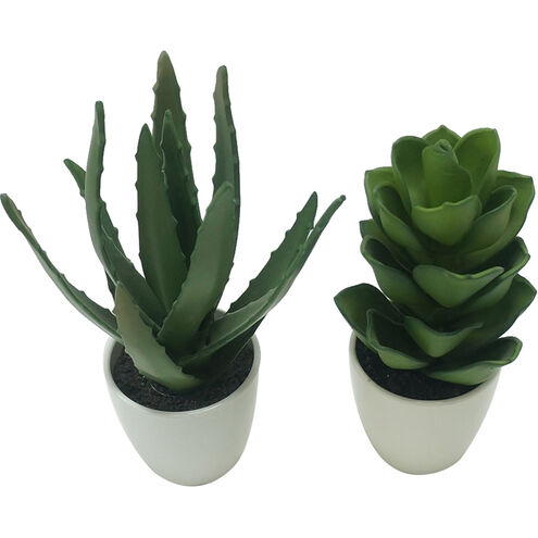 Faux Aloe Green Succulents