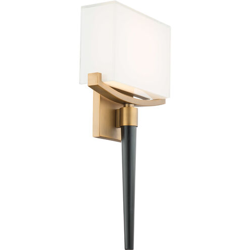 Muse Wall Sconce Wall Light in Aged Brass