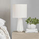 Drew & Jonathan Moresby 23.13 inch 9.00 watt Gloss White Table Lamp Portable Light