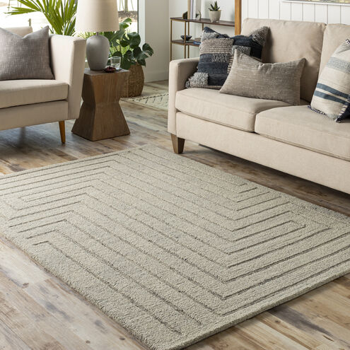 Madelyn 120 X 96 inch Light Gray Rug in 8 x 10, Rectangle