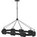 Lisa McDennon Raffi LED 52 inch Carbon Black Chandelier Ceiling Light