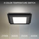 Grandstand LED 14 inch Basalt Stone and Black Flush Mount Ceiling Light