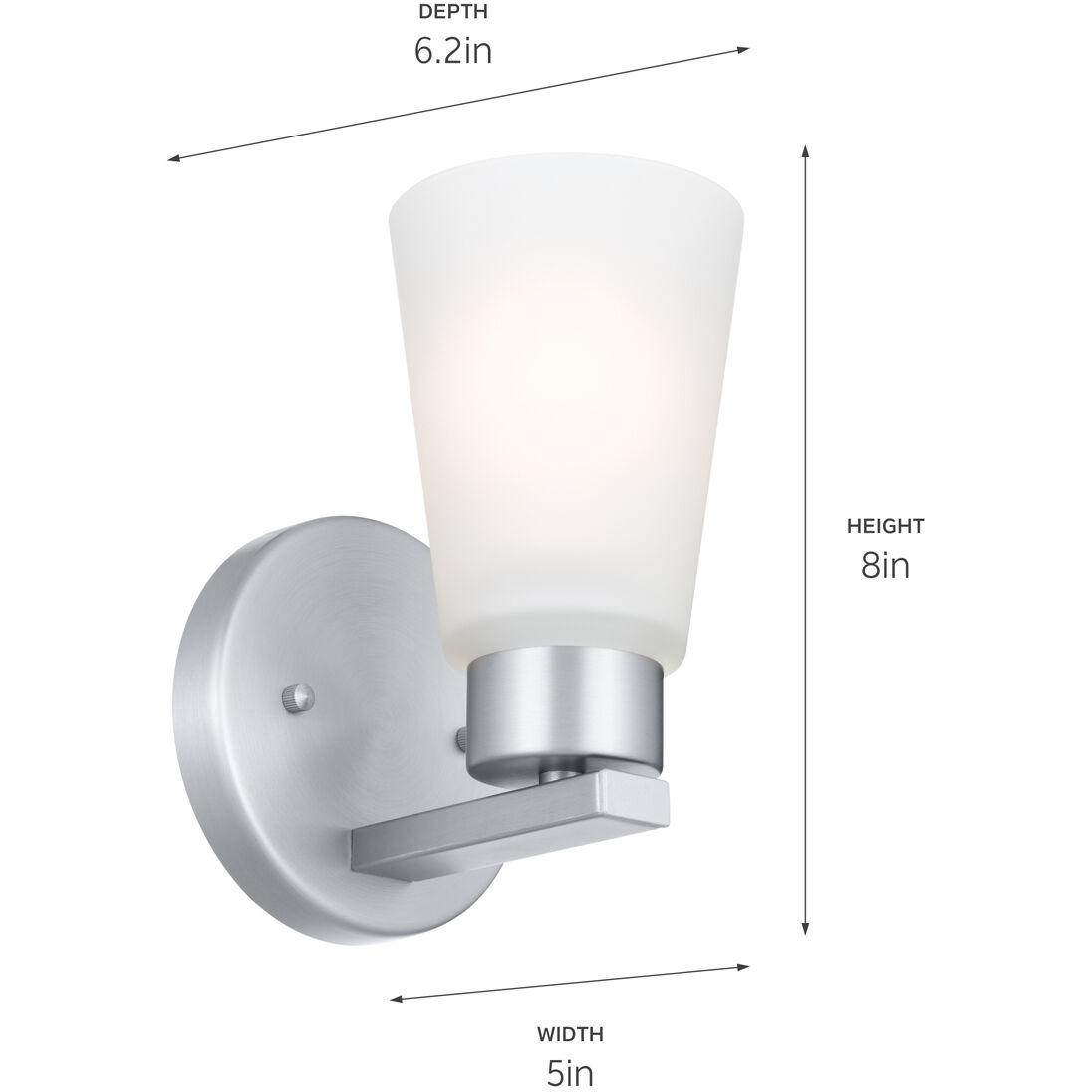Stamos 1 Light 5 inch Brushed Nickel Wall Sconce Wall Light