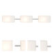 Lido 3 Light 34 inch Satin Nickel Vanity Lighting Wall Light in Incandescent