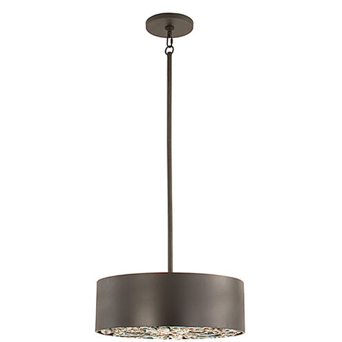 Azores 4 Light 18 inch Black Cashmere Convertible Semi-Flush or Pendant Ceiling Light