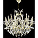 Maria Theresa 18 Light 37 inch Gold Lustre Chandelier Ceiling Light