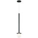 Reigndrop 1 Light 27.8 inch Matte Black Pendant Ceiling Light