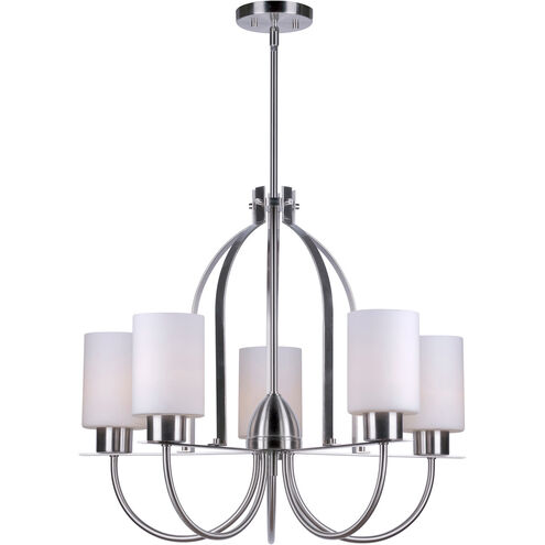Tama 5 Light 26 inch Brushed Nickel Chandelier Ceiling Light