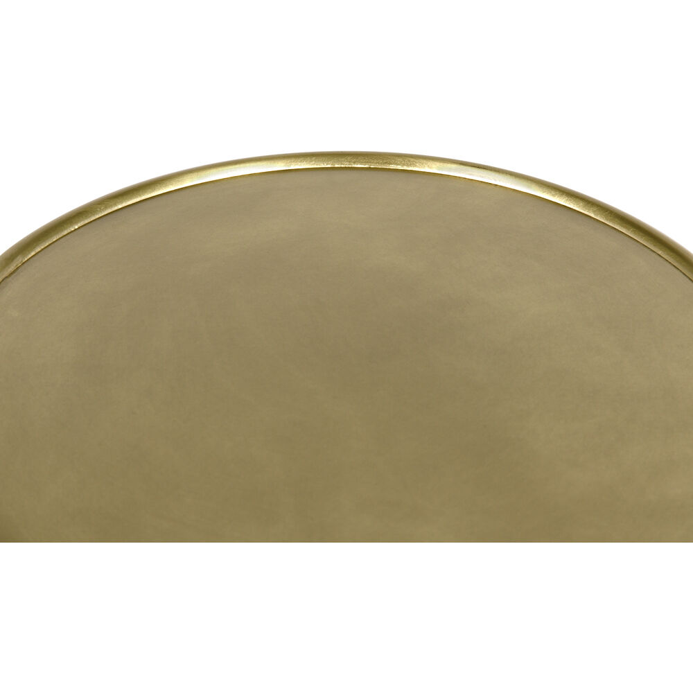 Hiro 24 X 17 inch Antique Brass Side Table