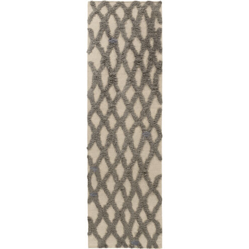 Midelt 96 X 30 inch Taupe, Charcoal Rug