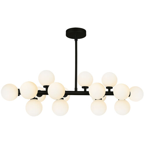 Arya LED 36 inch Black Island/Pool Table Light Ceiling Light