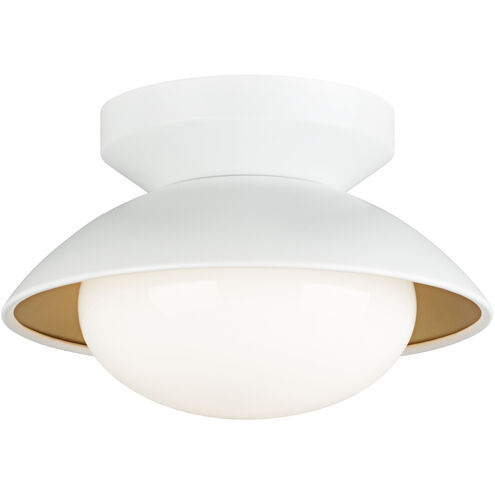 Hatley 1 Light 7.88 inch White Flush Mount Ceiling Light
