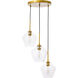 Rochester 3 Light 18.1 inch Brass Pendant Ceiling Light