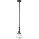 Franklin Restoration Olean LED 6.75 inch Oil Rubbed Bronze Mini Pendant Ceiling Light in Clear, Franklin Restoration
