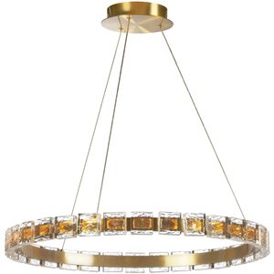 Camila LED 24 inch Aged Brass Chandelier Ceiling Light