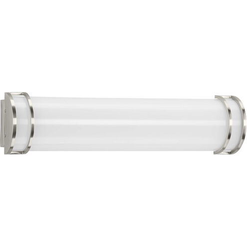 LED Bath Light LED 24 inch Brushed Nickel Bath Vanity Wall Light, Progress LED