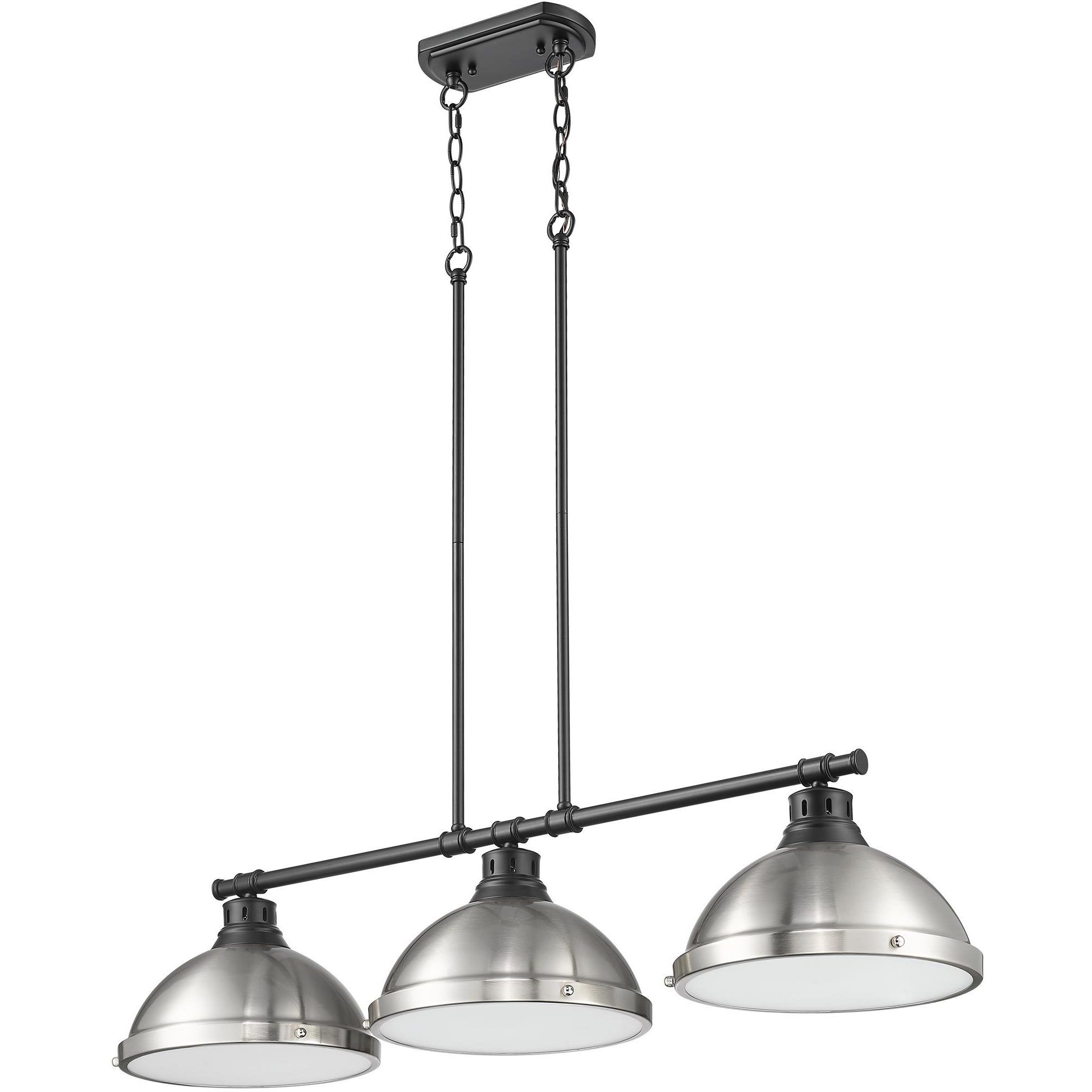 Yep Duncan Island Light Ceiling Light in Matte Black, Pewter