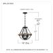 Bartlett 4 Light 16 inch Earth Black Pendant Ceiling Light