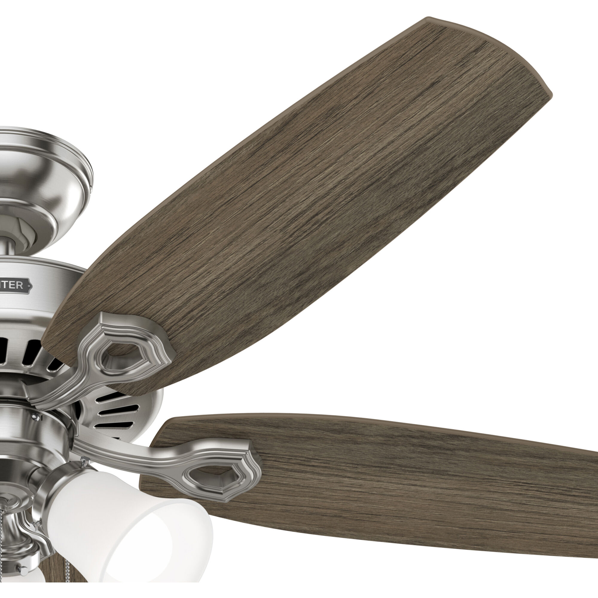 Hunter Fan 52729 Builder 52 inch Brushed Nickel with Light