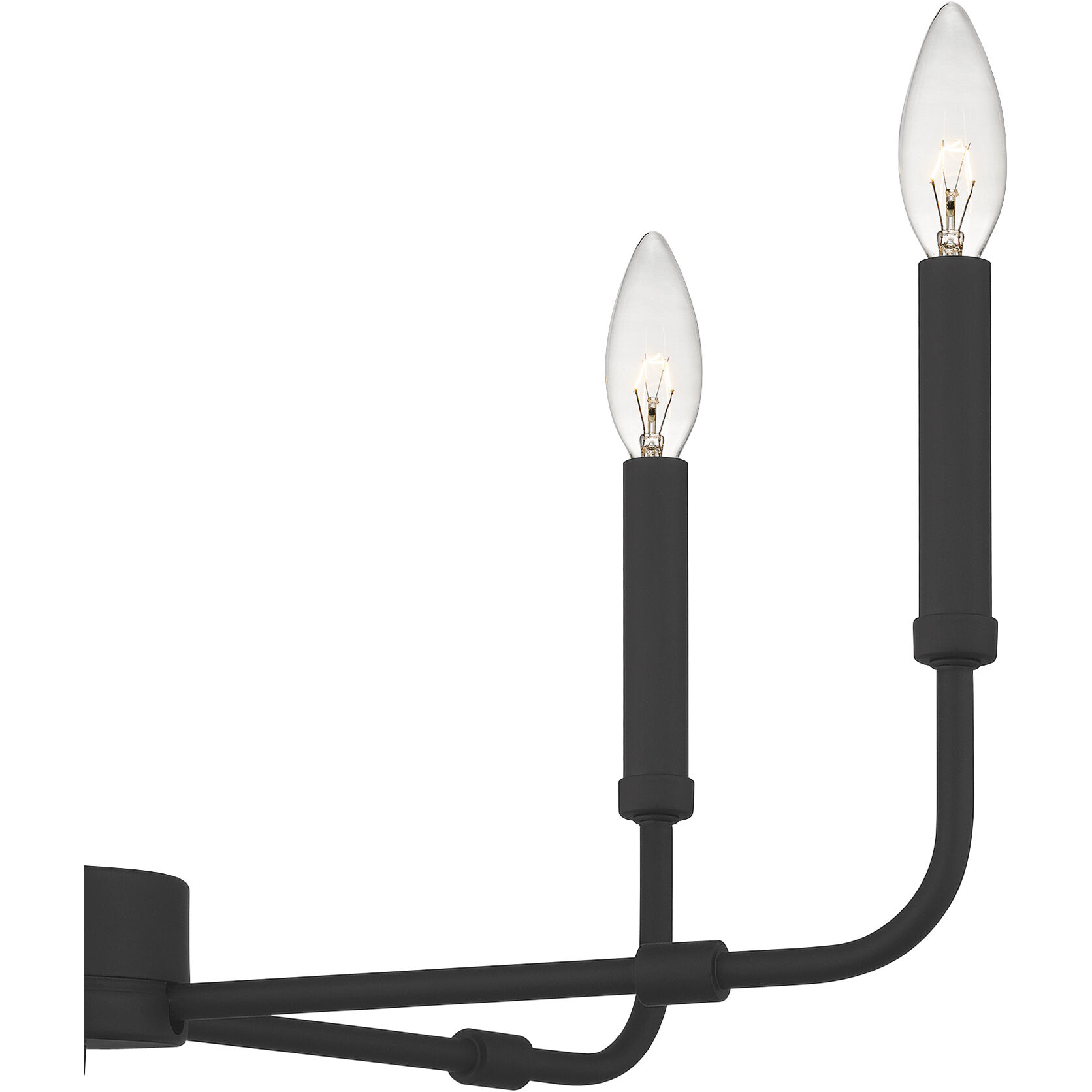 Abner 5 Light 24 inch Matte Black Chandelier Ceiling Light