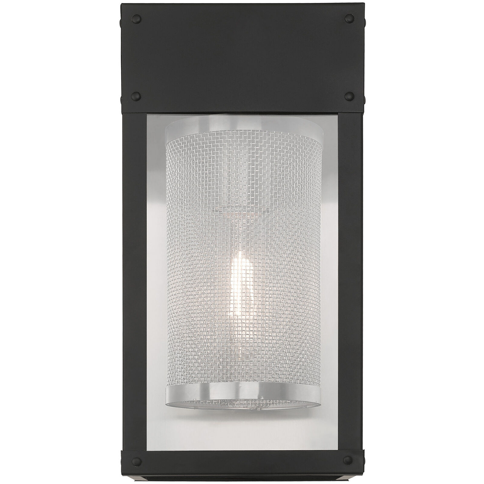 Franklin 1 Light 12 inch Black Outdoor Wall Lantern