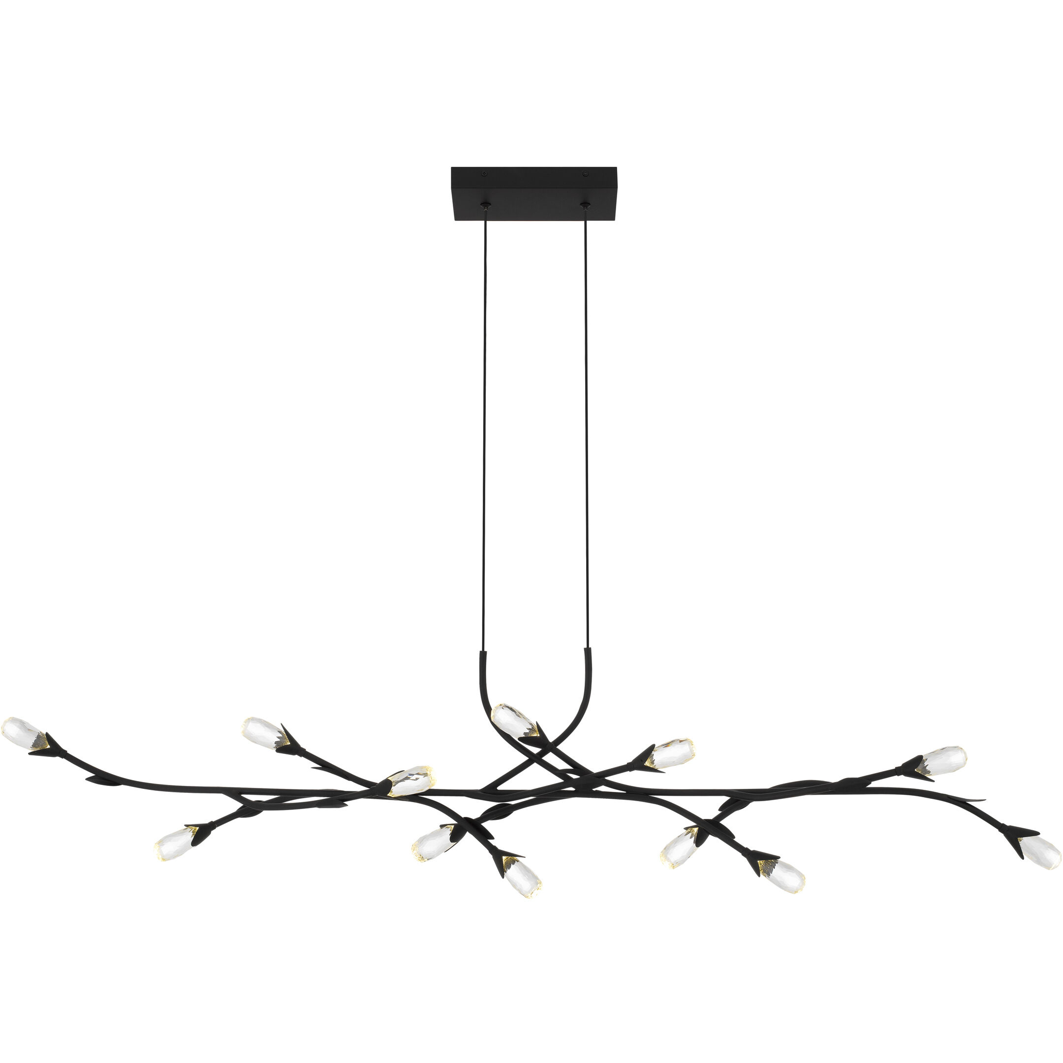 Cora LED 50 inch Matte Black Island Light Ceiling Light