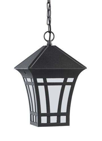 Herrington 1 Light 7.25 inch Black Outdoor Pendant