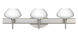 Peri 3 Light 23 inch Satin Nickel Vanity Lighting Wall Light in Halogen