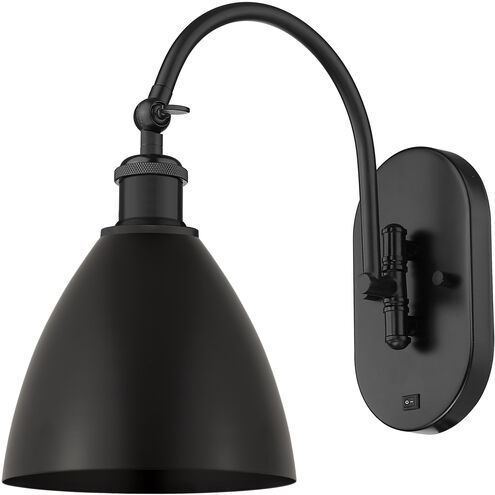 Ballston Dome 1 Light 8 inch Matte Black Sconce Wall Light