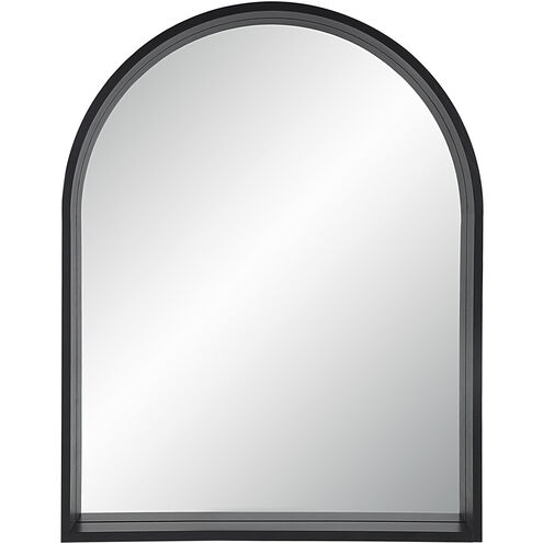 Cove 46 X 36 inch Matte Black Wall Mirror