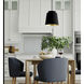 Pratt 1 Light 13 inch Matte Black Pendant Ceiling Light