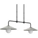 Bothy 2 Light 58 inch Black Outdoor Chandelier