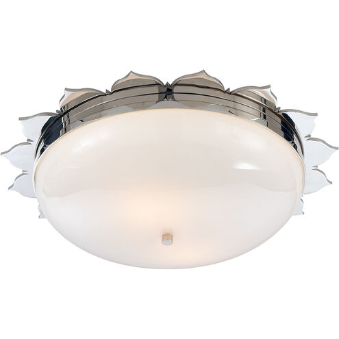 Alexa Hampton Rachel 2 Light 18 inch Polished Nickel Flush Mount Ceiling Light, Large