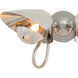 Keaton 2 Light 19.25 inch Polished Nickel Wall Sconce Wall Light, Double