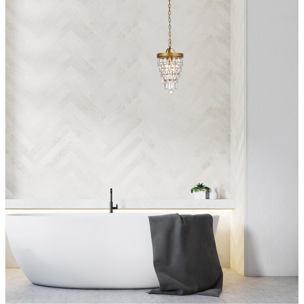 Elise 4 Light 17 inch Chrome Pendant Ceiling Light