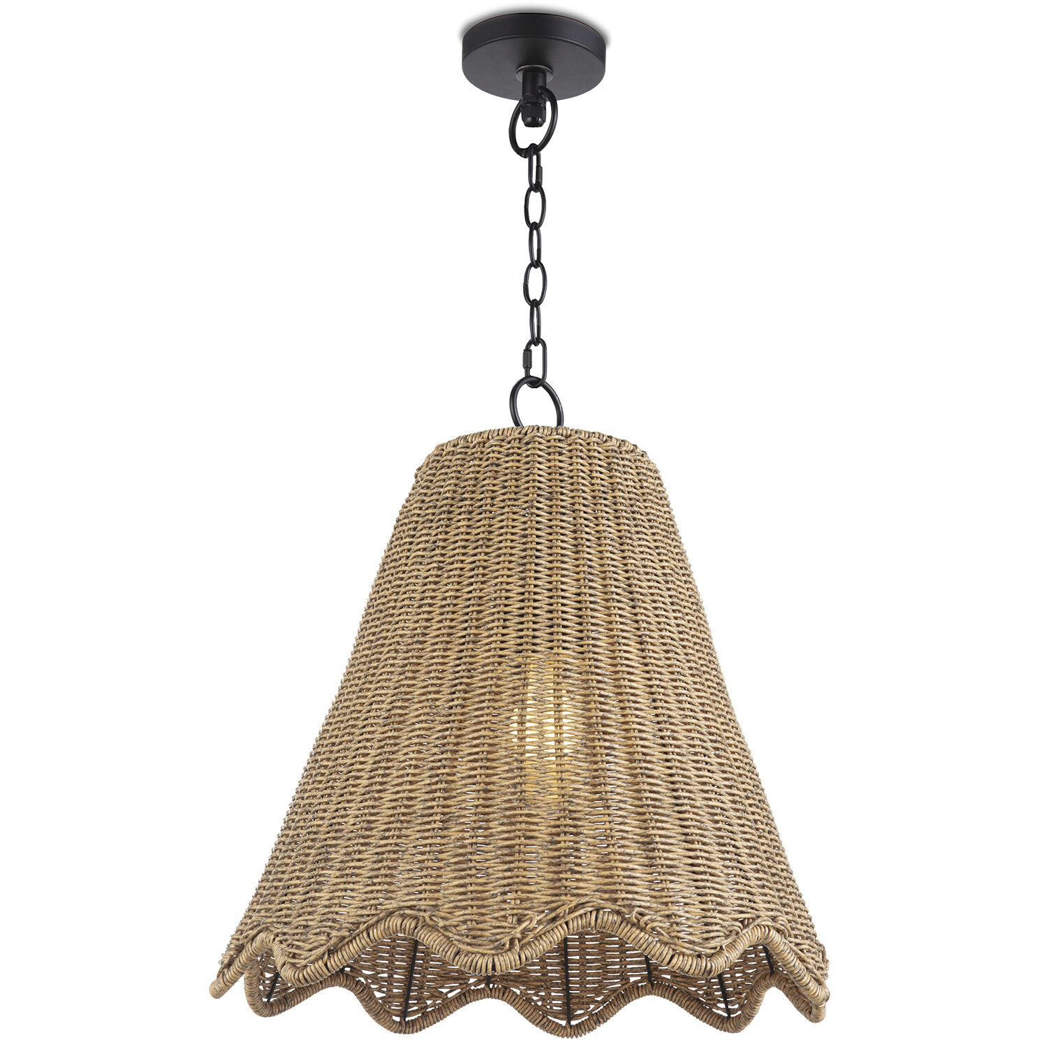 Summer 1 Light 20 inch Natural Outdoor Pendant, Large