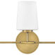 Kline LED 23.75 inch Heritage Brass Bath Light Wall Light