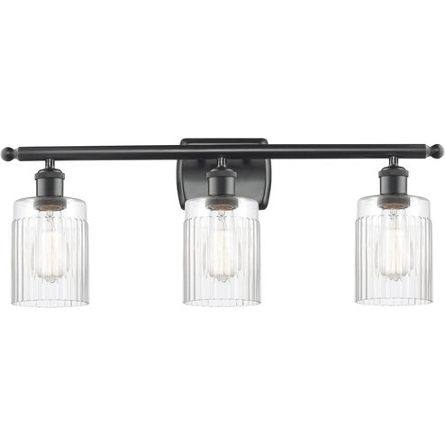 Ballston Hadley LED 26 inch Matte Black Bath Vanity Light Wall Light in Clear Glass, Ballston