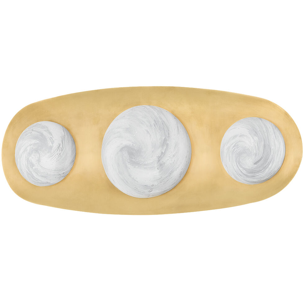 Bezel LED 7 inch Vintage Brass ADA Wall Sconce Wall Light