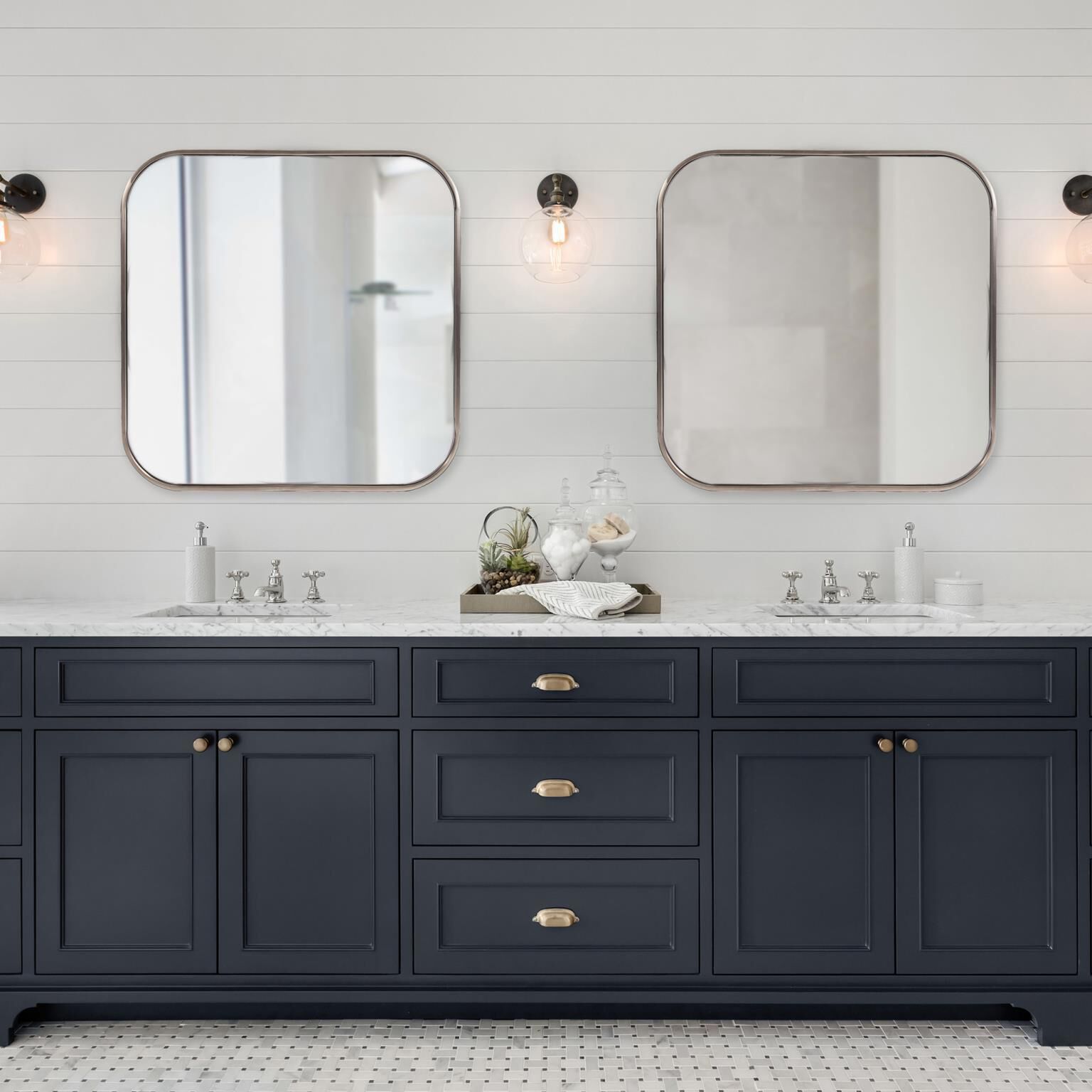 Copenhagen 30 X 30 inch Brass Mirror