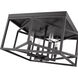 Canada 4 Light 16 inch Black Flush Mount Ceiling Light