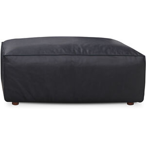 Form 17 inch Vantage Black Leather Ottoman