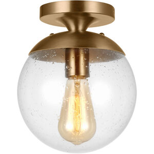 Abington 1 Light 8 inch Satin Brass Semi-Flush Mount Ceiling Light