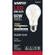 Lumos LED Medium 8.00 watt 120 3500K Light Bulb