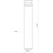 Windermere 120 24 watt Black Exterior Bollard