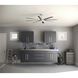 Vast 72 inch Brushed Nickel Ceiling Fan, Progress LED